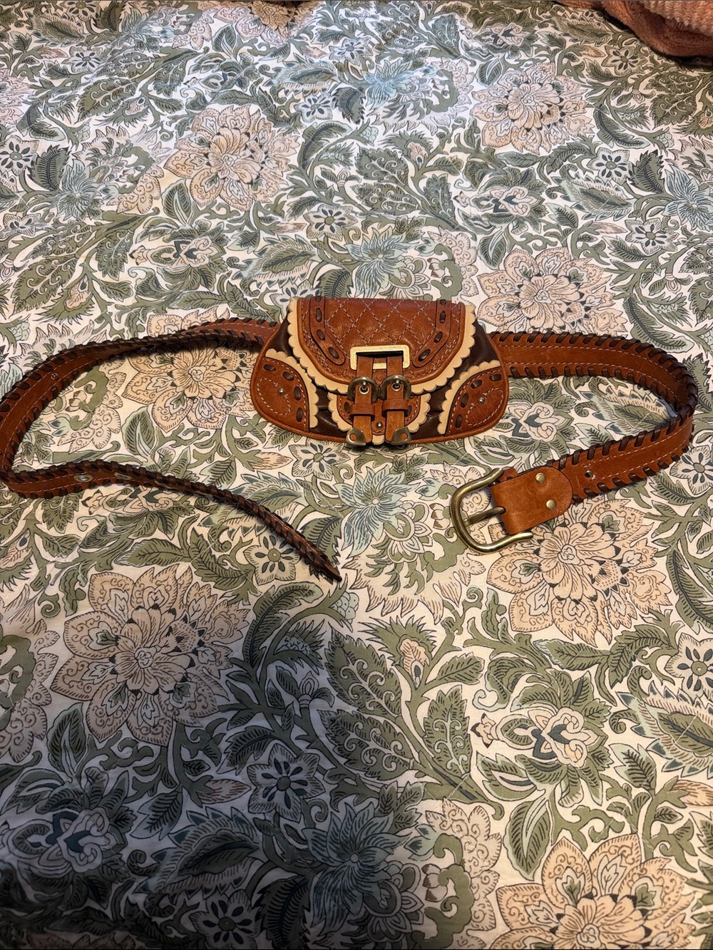 Juicy couture Brown Leather Waist Belt Bag